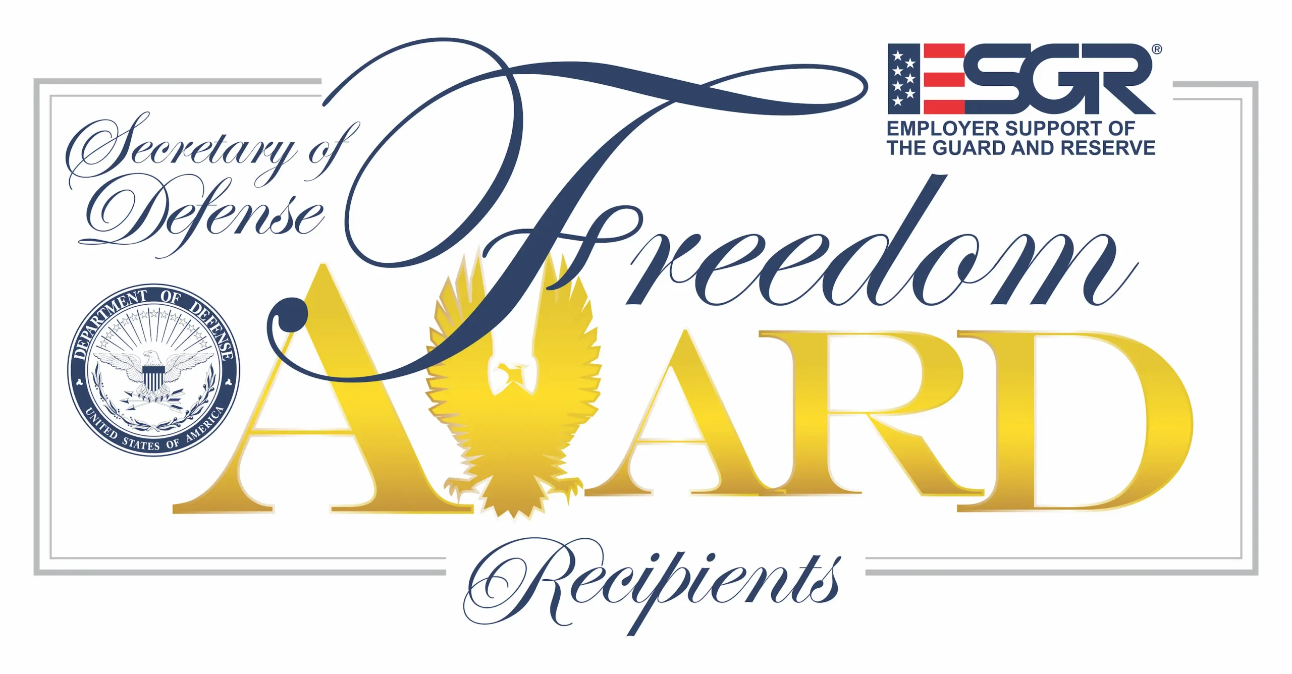 Secretary of War Employer Support Freedom Award Employer Support of the Guard and Reserve (ESGR)
